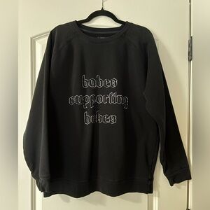 Brunette the label - Babes supporting babes oversized sweatshirt